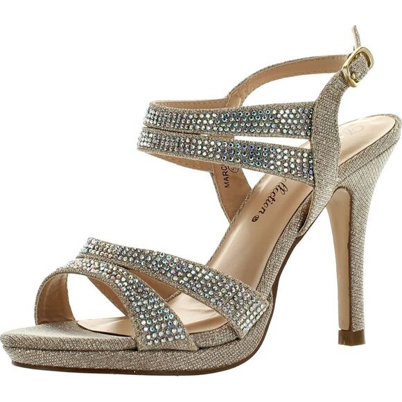 De Blossom MARCIE-33 Nude Womens sandals 7 NEW - Picture 1 of 4